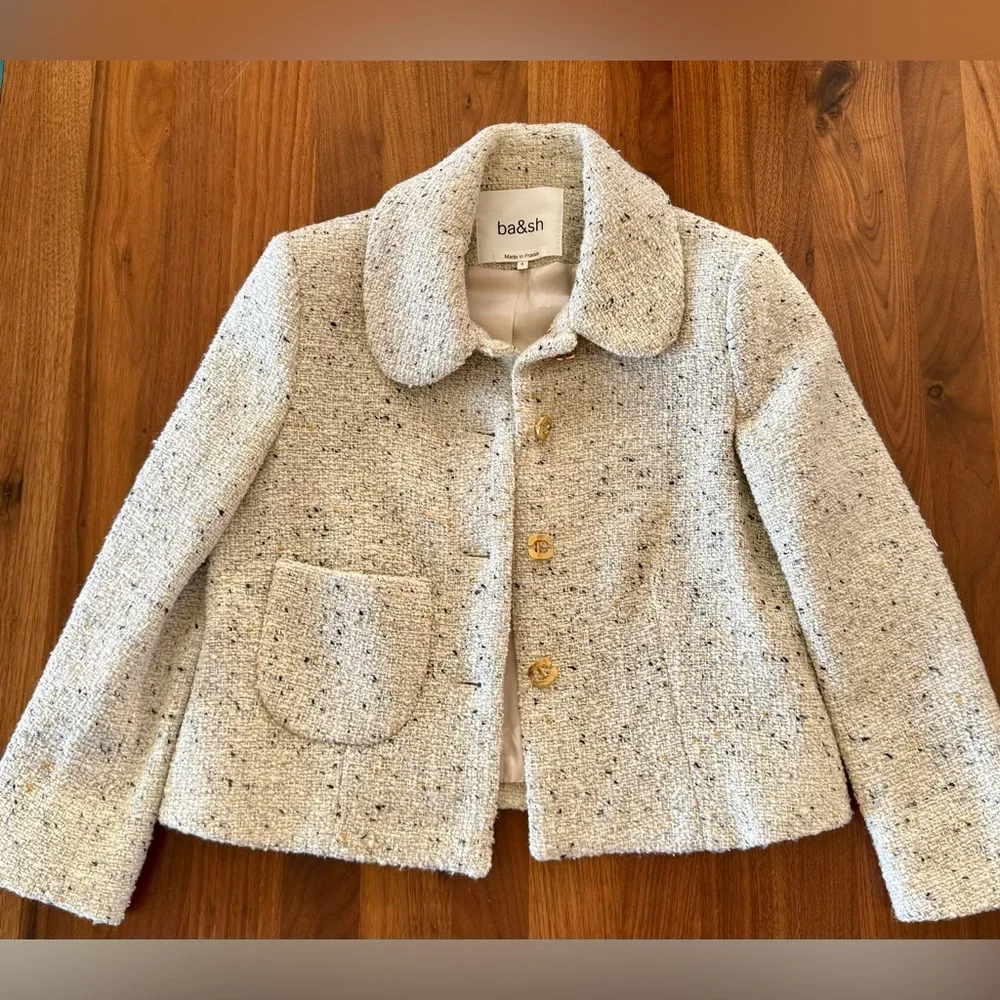 ba&sh Tweed Crop Blazer - Picture 5 of 5